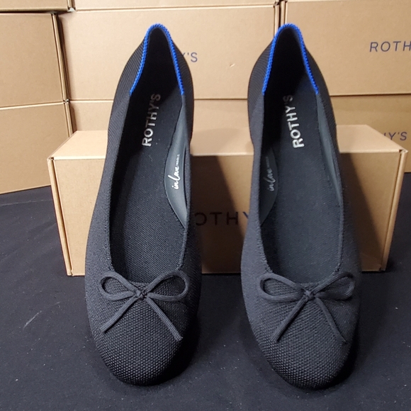 ROTHY'S THE BALLET FLAT BLACK - Picture 1 of 10